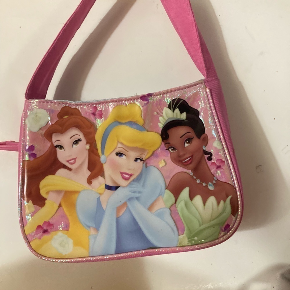 Disney princess purse bag pink carrying case